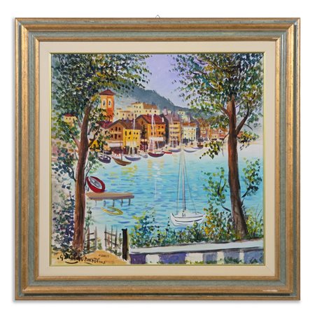 VIOLA GIUSEPPE (1933 - 2010) - VEDUTA DI PORTOFINO.