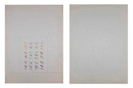 AUTORE NON IDENTIFICATO - LOTTO COMPOSTO DA N. 2 DISEGNI .