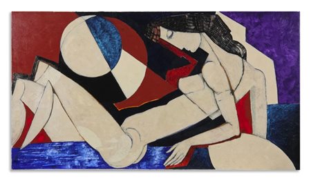 LANDI BRUNO (n. 1941) - NUDO AL MARE, NOTTURNO.
