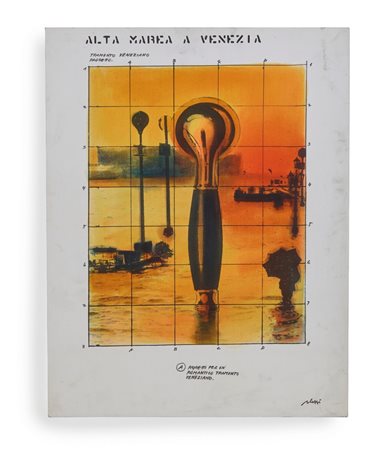 PLESSI FABRIZIO (n. 1940) - TRAMONTO VENEZIANO .