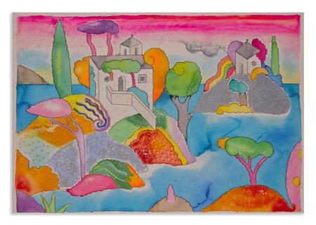 ALINARI LUCA (1943 - 2019) - PAESAGGIO CON ISOLA.