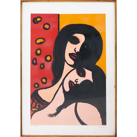 POMPEO BORRA, Litografia a colori