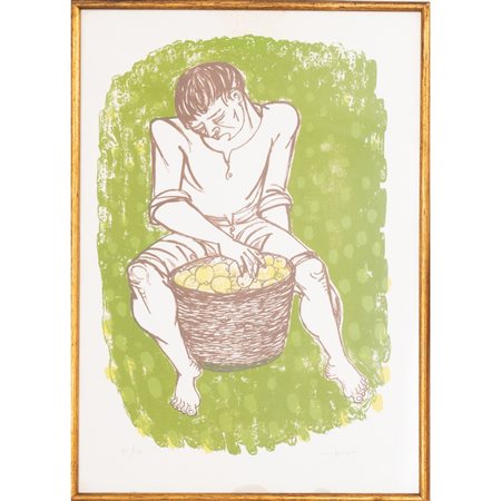 GIUSEPPE MIGNECO, Litografia a colori