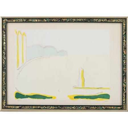 VIRGILIO GUIDI, Litografia a colori
