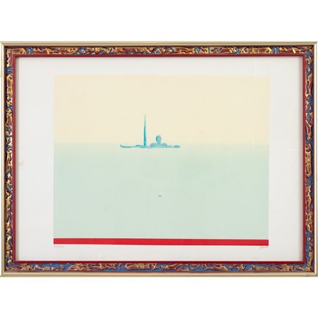 VIRGILIO GUIDI, Litografia a colori