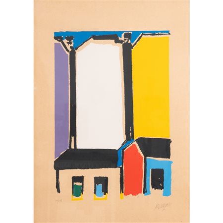 SANTE MONACHESI, Litografia a colori