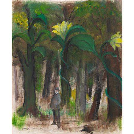 RENATO TOSINI, Olio su cartone telato