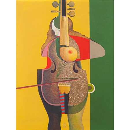 HEINZ ANGER, Olio su  tela