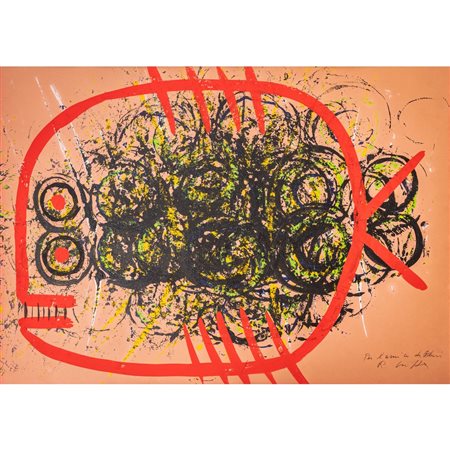 ROBERTO CRIPPA, Pesce, Olio su cartoncino