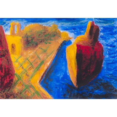 GAETANO TRANCHINO, Olio su cartoncino