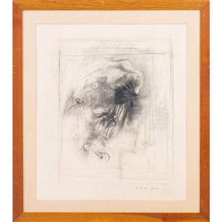 PIERO GUCCIONE, Carboncino su carta
