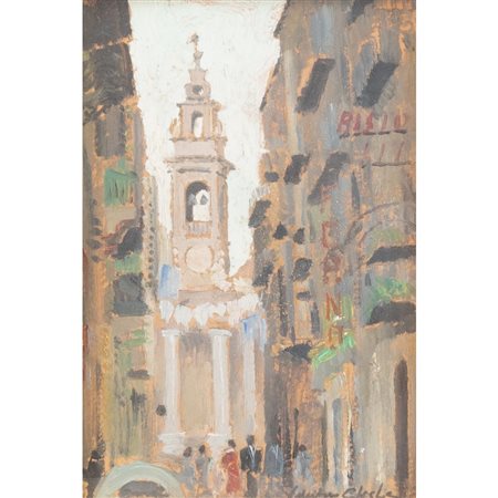 VALENTINO GHIGLIA, Olio su cartone