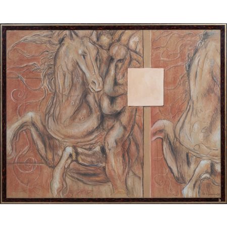 PITTORE DEL XX SECOLO, Tempera su cartone