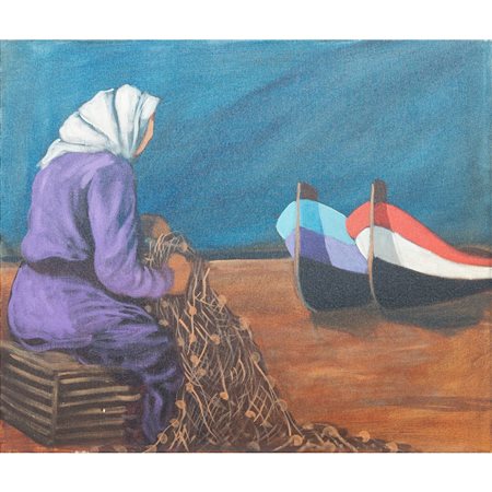 GIUSEPPE UZZACO, Olio su tela