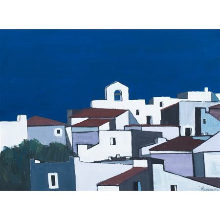 F. ROMANO, Olio su tela
