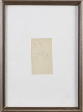 Giovanni Fattori Lotto composto da due disegni di diversi soggetti carboncino su
