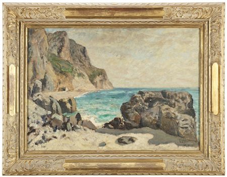 Cesare Maggi "Marina" 
olio su compensato (cm 50x70)
firmato in basso a destra
i