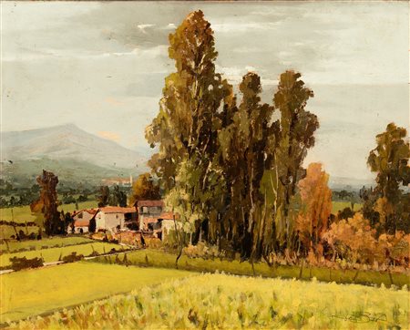 Domenico De Bernardi (Besozzo 1892 - 1963)  - Campagna lombarda