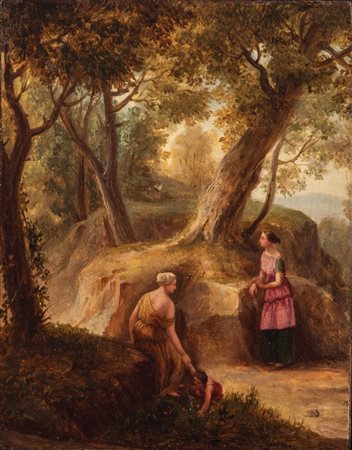 Luigi Basiletti (Brescia 1780 - 1859)  - Nel bosco
