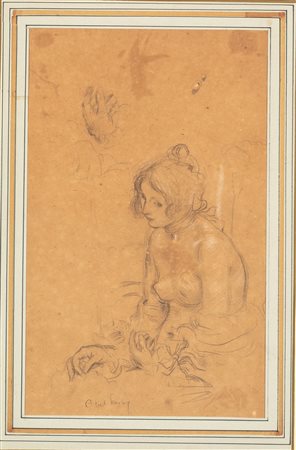 Abel Jules Faivre (Lione 1867 - Nizza 1945)  - Studio per figura femminile