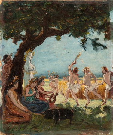 Romeo Bonomelli (Bergamo 1871 - 1943)  - Le Feste Arvali, 1900