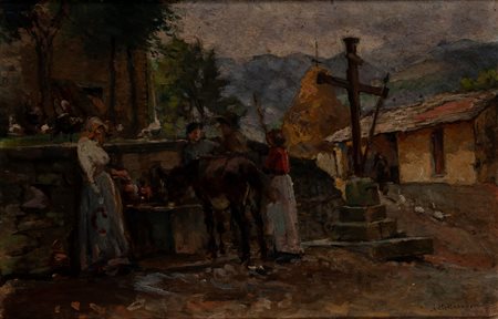 Alfonso Hollaender (Ratisbona 1845 - Firenze 1923)  - Il riposo