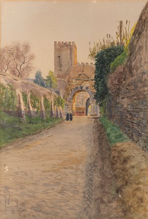 Pompeo Fabri (Roma 1874 - 1959)  - Porta San Sebastiano