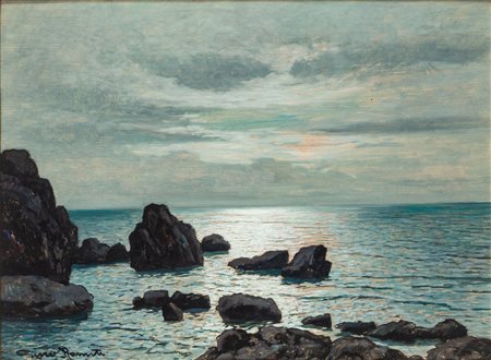 Gino Romiti (Livorno 1881 - 1967)  - Marina