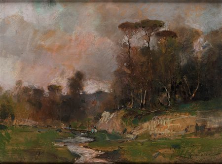Giuseppe Casciaro (Ortelle 1863 - Napoli 1945)  - Campagna