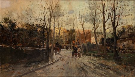 Ezelino Briante (Napoli 1901 - Roma 1971)  - Viale autunnale