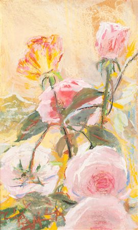 Elica Balla (Roma 1914 - 1993)  - Rose rosa, 1974