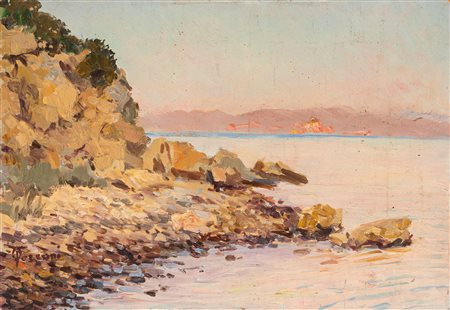 Odoardo Toscani (Roma 1859 - Smirna 1914)  - Alba sul mare