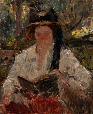 Alessandro Lupo (Torino 1876 - 1953)  - La lettura