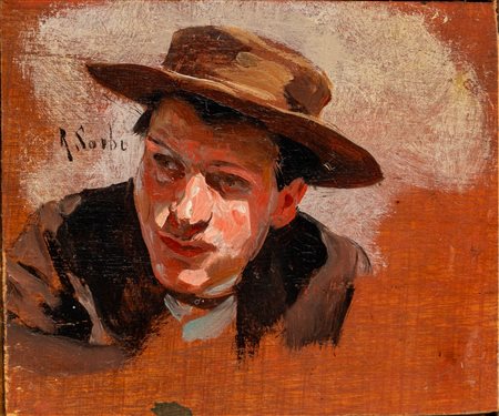Raffaello Sorbi (Firenze 1844 - 1931)  - Ritratto virile
