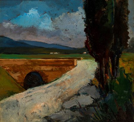 Giovanni Bartolena (Livorno 1866 - 1942)  - Paesaggio