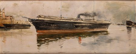 Mariano Barbasan y Lagueruela (Saragozza 1864 - 1924)  - Studio per “Il porto di Venezia”