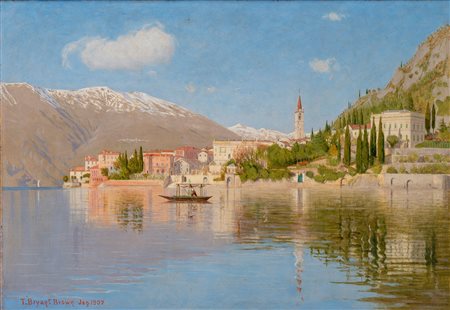 T. Bryant Brown (Regno Unito, notizie dal 1890 al 1919)  - Veduta di Varenna, 1907