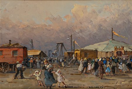 Nicolas De Corsi (Odessa 1882 - Napoli 1956)  - Il circo