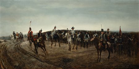 Attribuito a Richard Caton Woodville II (1856 - 1927)  - Before Leuthen, 1879