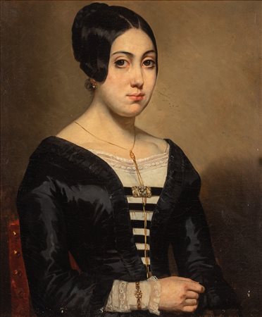 Scuola europea, secolo XIX - Ritratto femminile