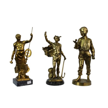LOTTO DI 3 SCULTURE 