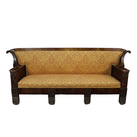 ELEGANTE GRANDE DIVANO DIRETTORIO 4 POSTI 