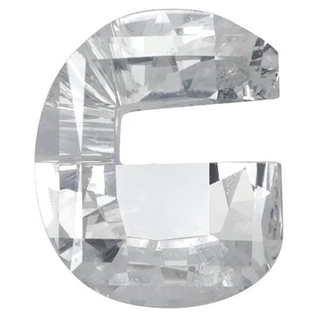 LETTERA G IN DIAMANTE CREATO IN LABORATORIO - DIAMOND-LAB-G -