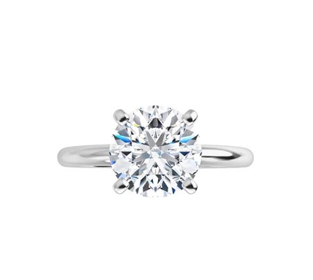 ANELLO SOLITARIO IN ORO BIANCO 14K CON DIAMANTE LAB GROWN DA 1,5 CT - 123213 - 14K LAB