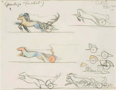 THAYAHT Firenze 1893 – Marina di Pietrasanta 1959 QUADRIGA (IN VELOCITA’),...