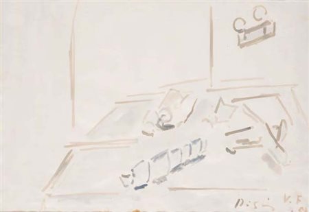 FILIPPO DE PISIS Ferrara 1896 - Brugherio 1956 NATURA MORTA china...