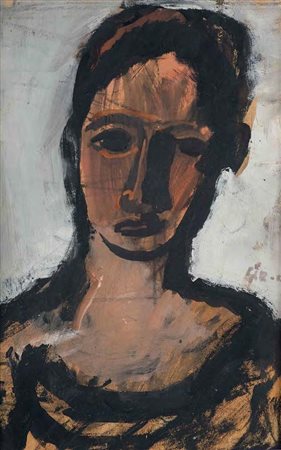 MARIO SIRONI Sassari 1885 - Milano 1961 BUSTO FEMMINILE, DATABILE AL 1930...