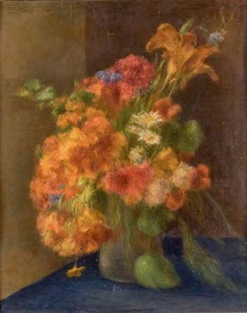 UGO BERNASCONI Buenos Aires 1874 – Cantù 1960 NASTURZI, 1930 CIRCA olio su...