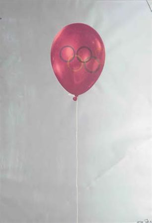 MICHELANGELO PISTOLETTO Biella 1933 OLIMPIADI, 1983 base serigraﬁca a...