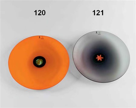 LAURA DE SANTILLANA Piatto della serie “Pianeti” in vetro battuto con grande...